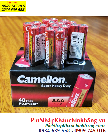 COMBO 01hộp (20gói=40viên) Pin AAA 1.5v Camelion R03P-SP2R MẪU MỚI _Giá chỉ: 109.000 /Hộp 40viên